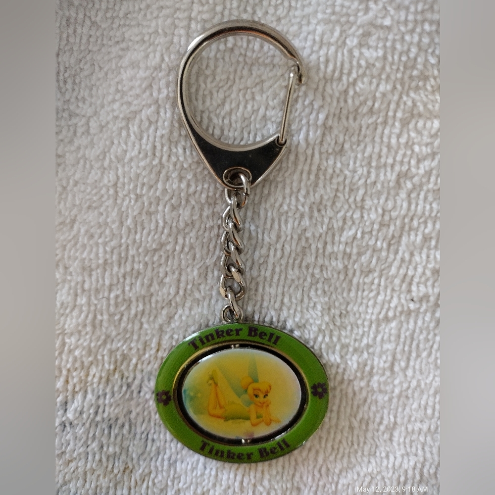 Tinker Bell spinning keychain
